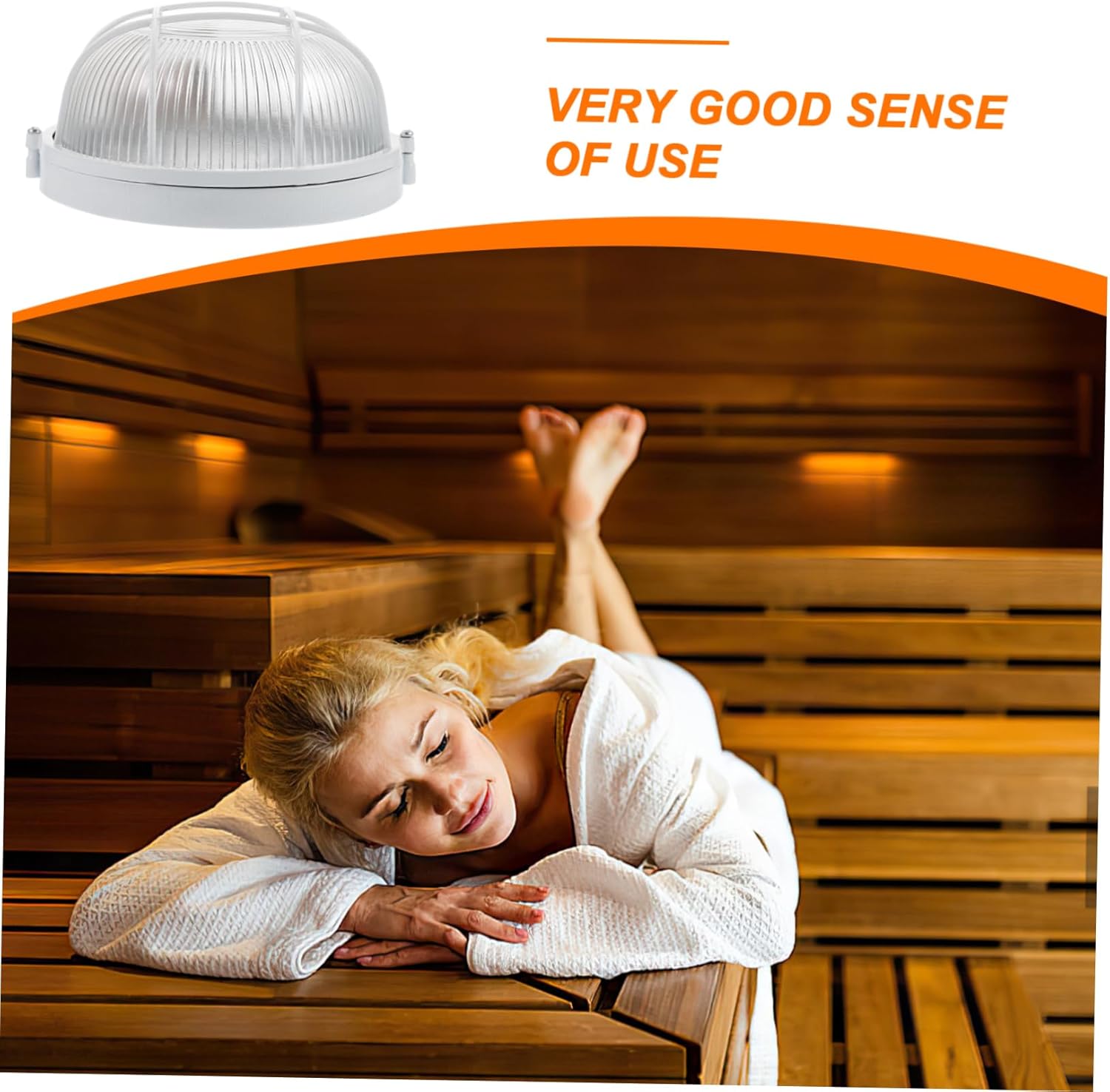 3pcs Professional Sauna Lamp Explosion Proof Wall Light for Steam Room Anti-Fog Easy to Install