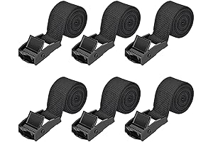 Tie Down Straps 6 Pcs Lashing Strap, 3.3' x 1'' Adjustable Cargo Buckle Straps