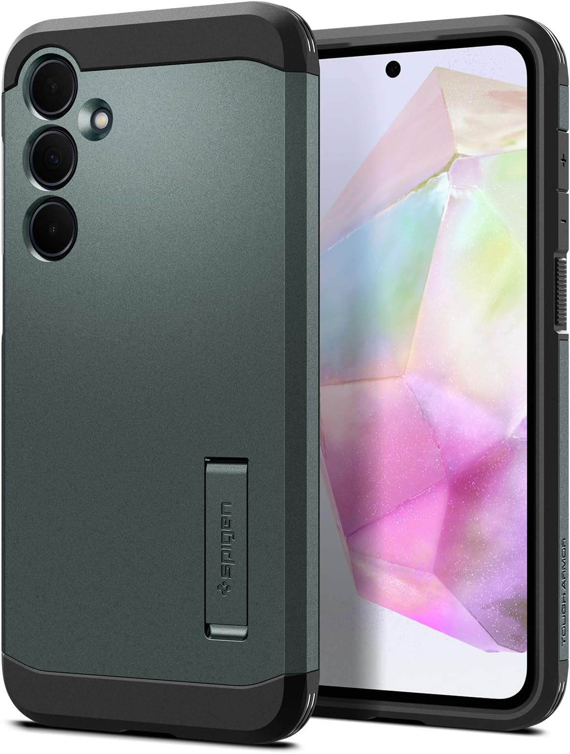 Tough Armor designed for Samsung Galaxy A35 5G case cover (2024) with Extreme Impact Foam - Abyss Green
