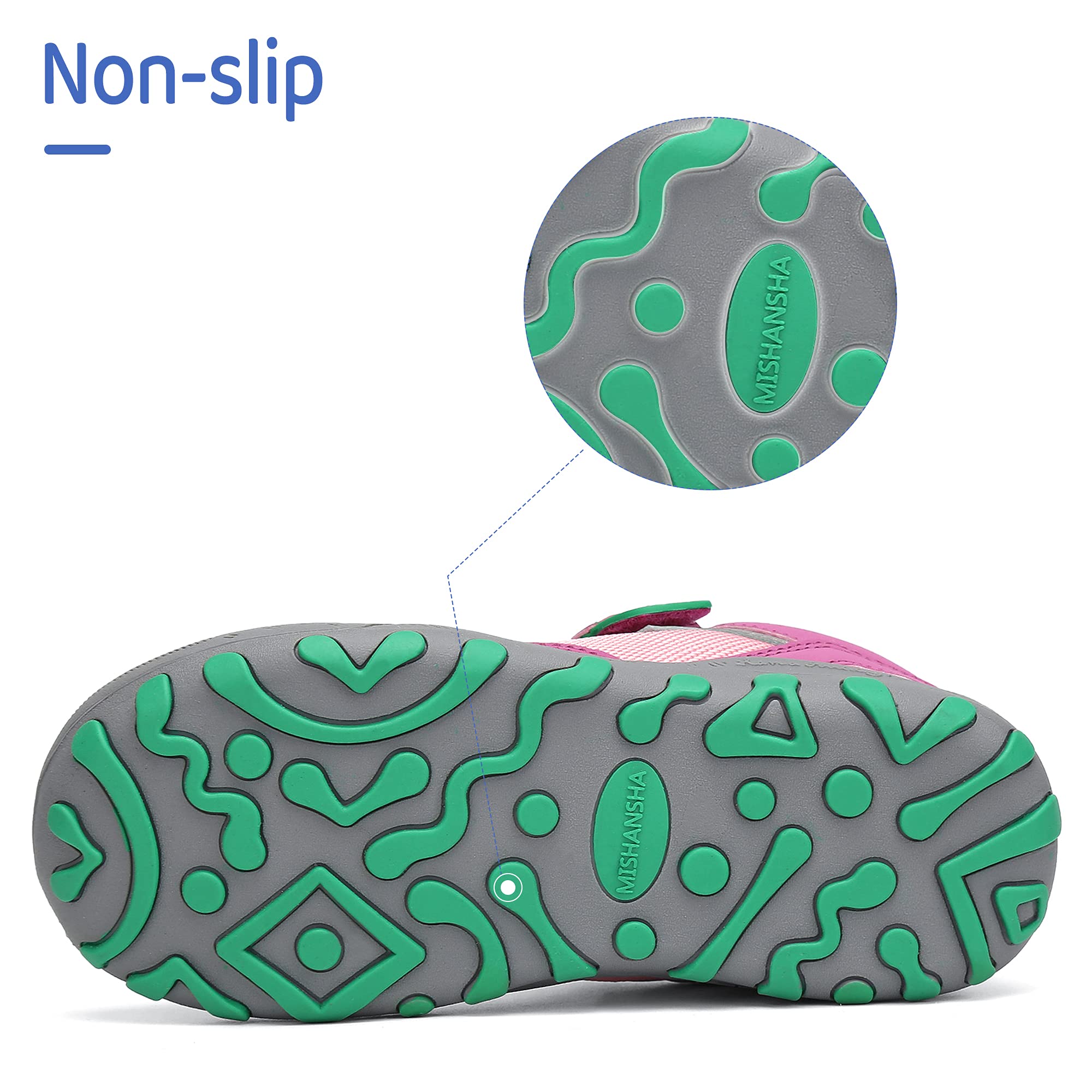 Mishansha Enfants Chaussures de Randonnée Fille Chaussures de Running Multisports Garçon Respirantes Rose