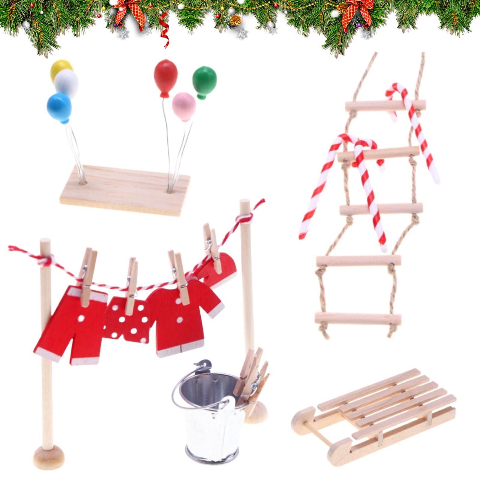 Accessoires De Maison De Poupée, Machine à Coudre Miniature 1/12 Et Boîte à Coudre 3 Couches, Accessoires De Lutin Miniatures, Accessoires De Lutin De Noël, Décoration Miniature De Maison De Poupée