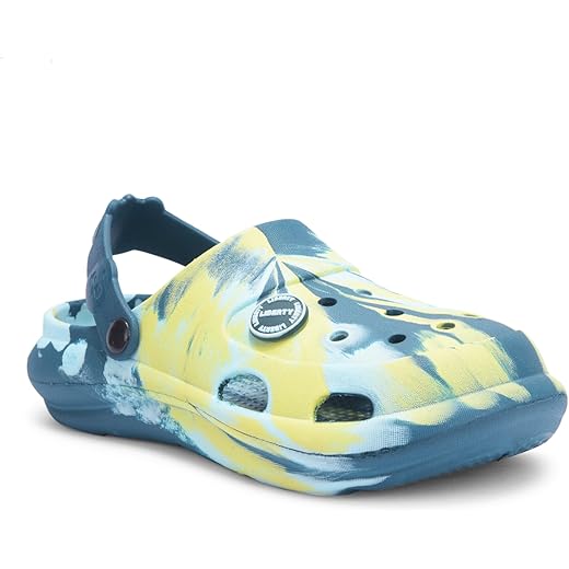 Liberty Lucy & Luke ALEX-02E Casual Slingback Clogs for Kids - Black, Navy Blue & Teal Blue | Slip-On Comfort, Comfortable & Lightweight | Ideal for All-Day Wear | Suitable for Indoors/Outdoors