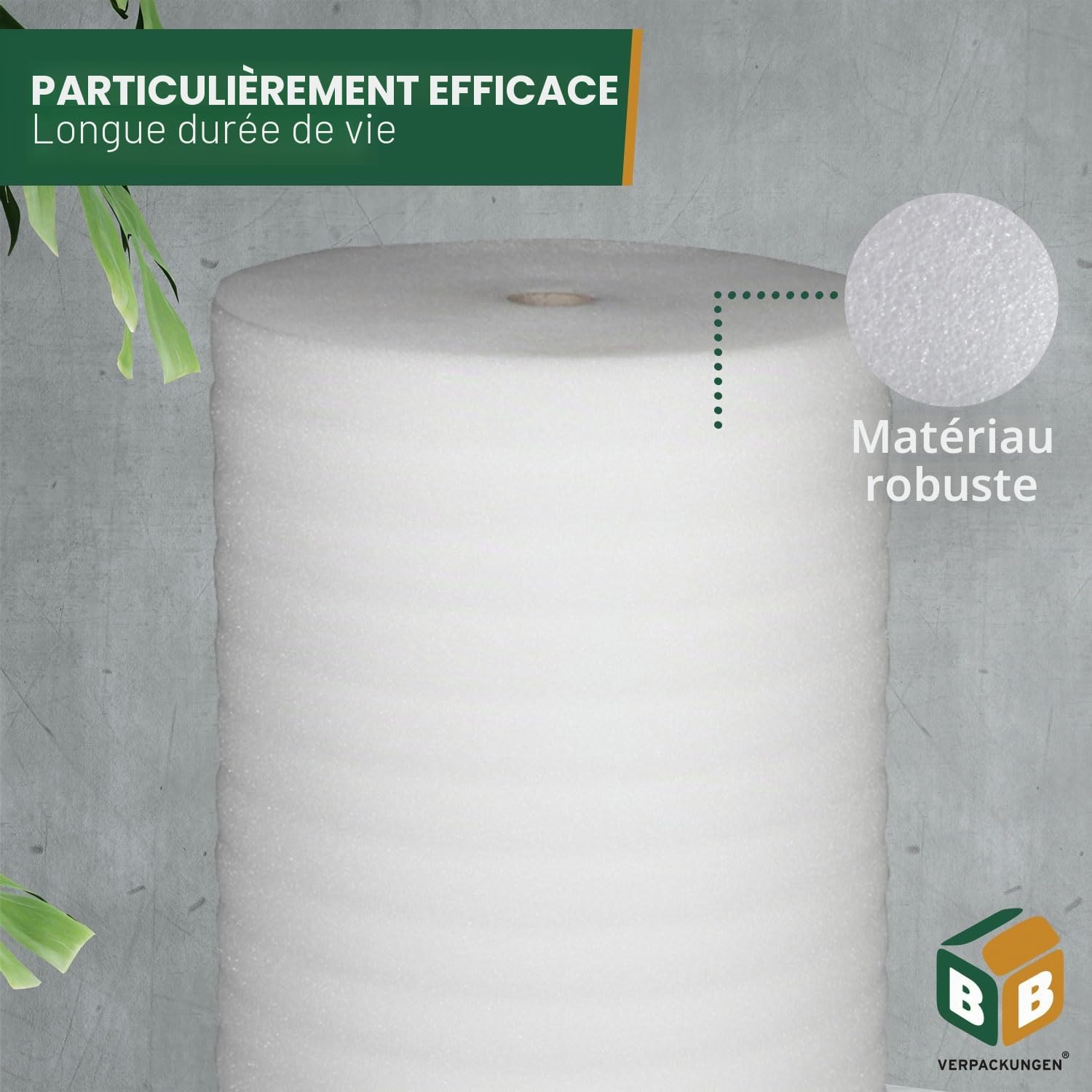 BB-Verpackungen 1 x isolation phonique de 25 m² (5 mm d’épaisseur, excellente isolation phonique et thermique) - Sets entre 25 m² et 250 m²