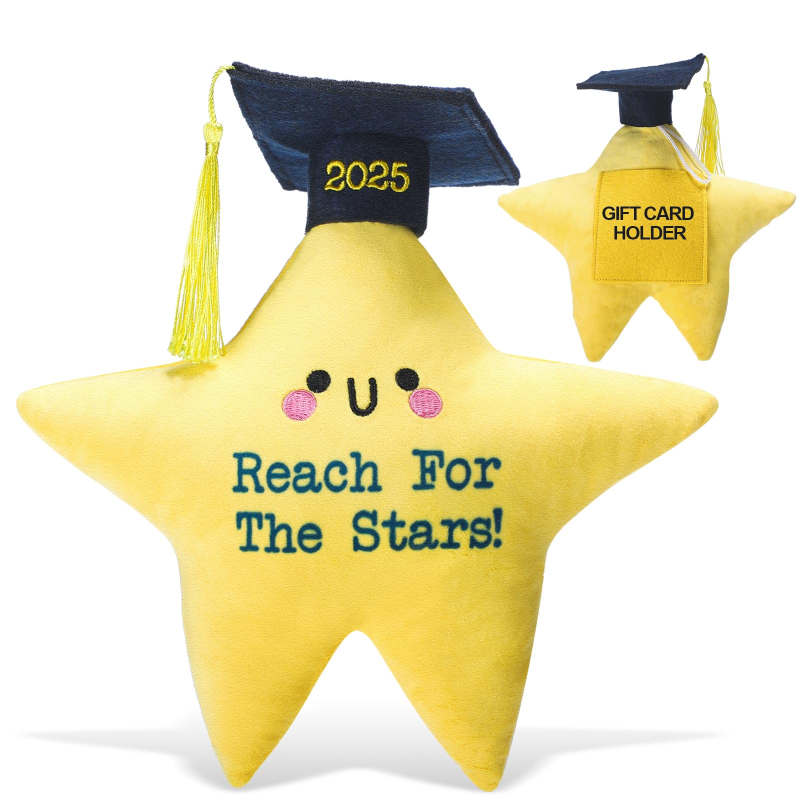 Motionchic Graduation Gift 2025 Star Plush Stuffed Animal