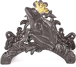 Sungmor Heavy Duty Cast Iron Hose Holder - Garden & Yard Decorative Butterfly Wall Mounted Hose Butler - Water Pipe Holds,Rack,Hanger,Antique Wall