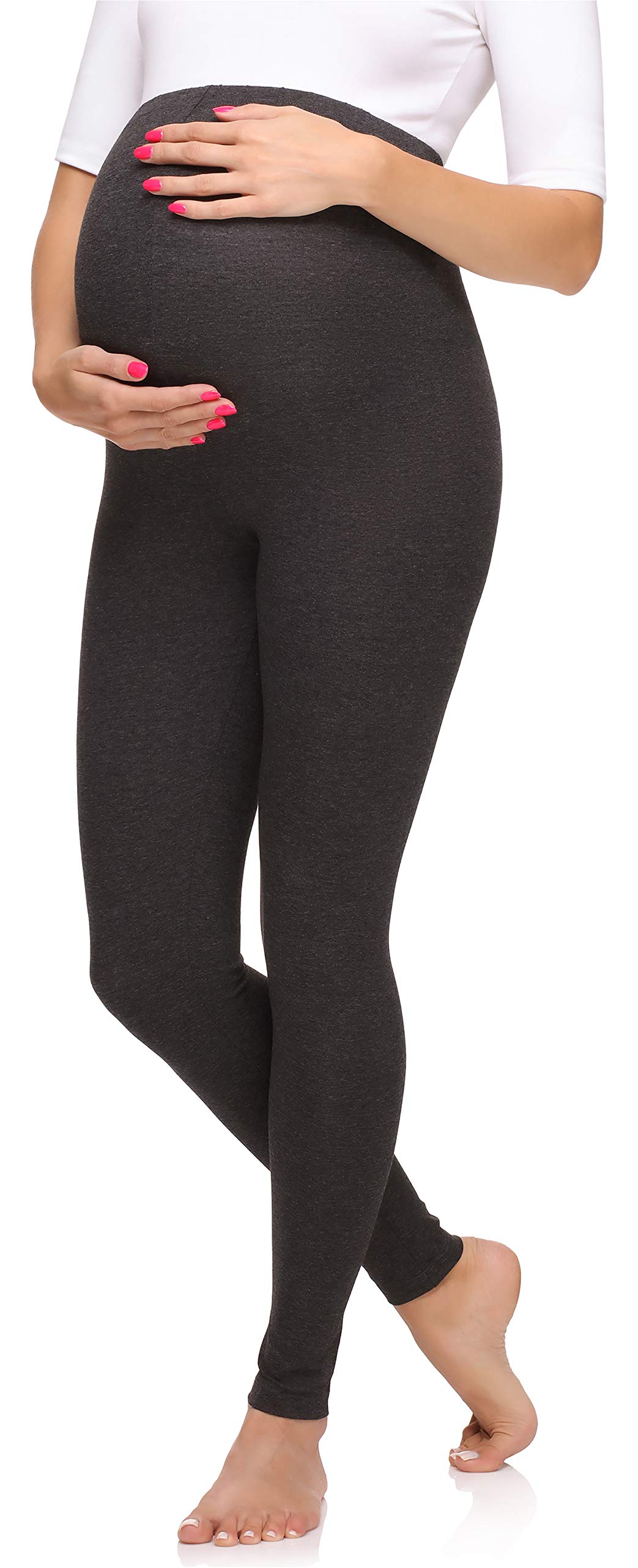 Leggings Premaman Merry Style - In Viscosa Elastica, Vita Alta, Comodi Per Gravidanza - Foto 4