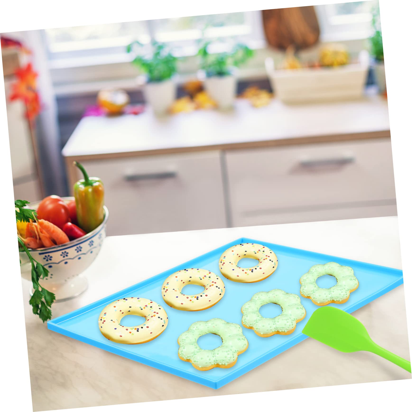 MAGICLULU Silikon Backmatte mit Spatel Antihaftend Wiederverwendbar Hitzebeständig von 50 °c bis 250 °c für Backofen und Küche