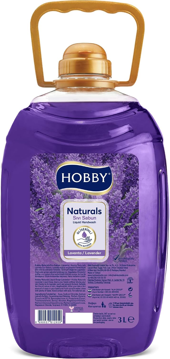 Hobby Sıvı Sabun Naturel Lavanta 3000 Ml