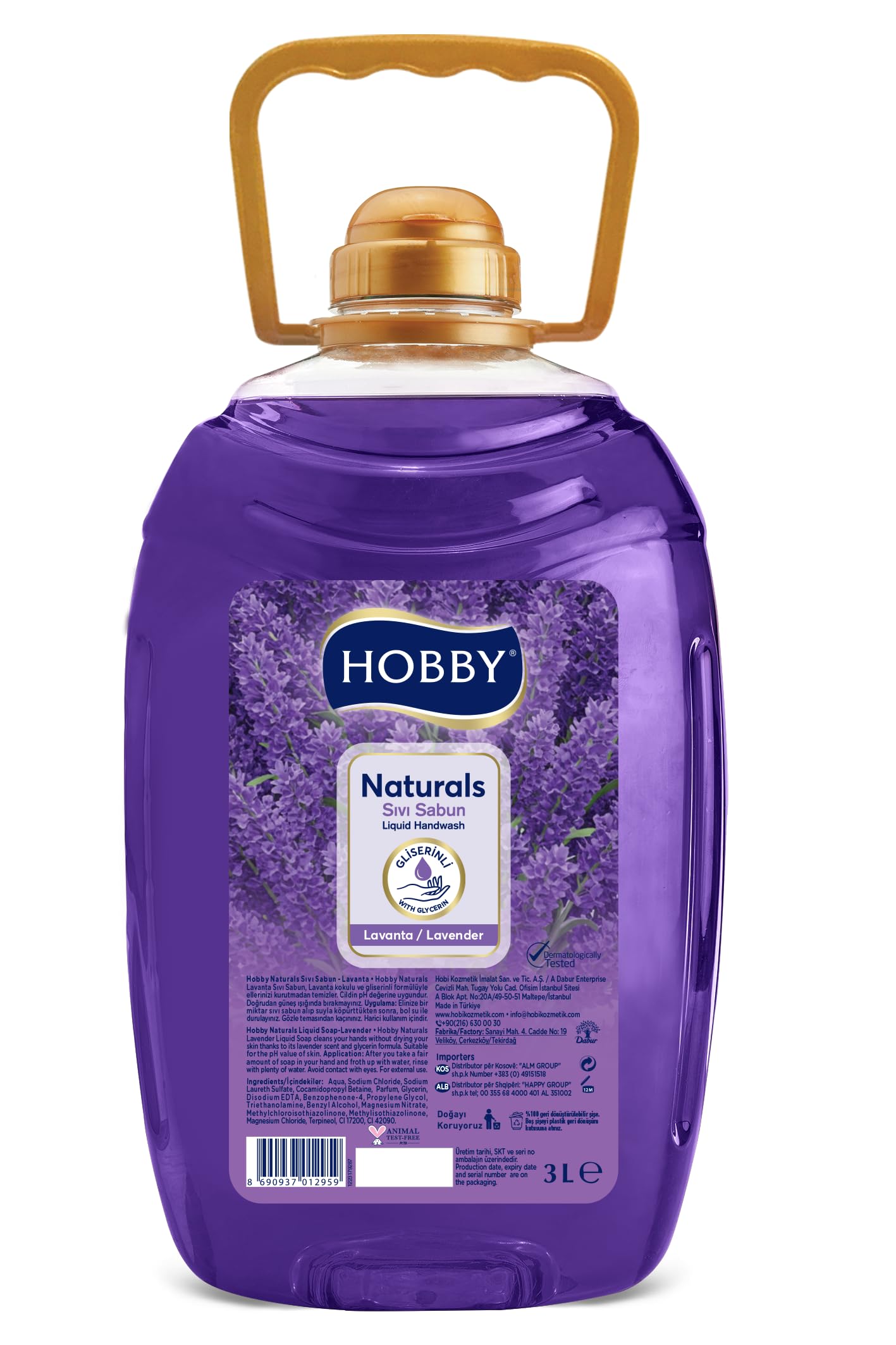 Hobby Sıvı Sabun Naturel Lavanta 3000 Ml