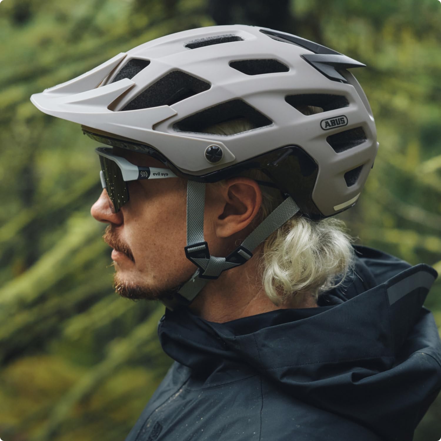 ABUS Casco MTB Moventor 2.0 MIPS, Casco Bicicleta Gris, Talla M
