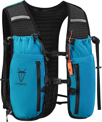 Chaleco de hidratación mejorado para correr, 10 L, mochila para correr para mujeres y hombres, almacenamiento multifuncional, chaleco de agua