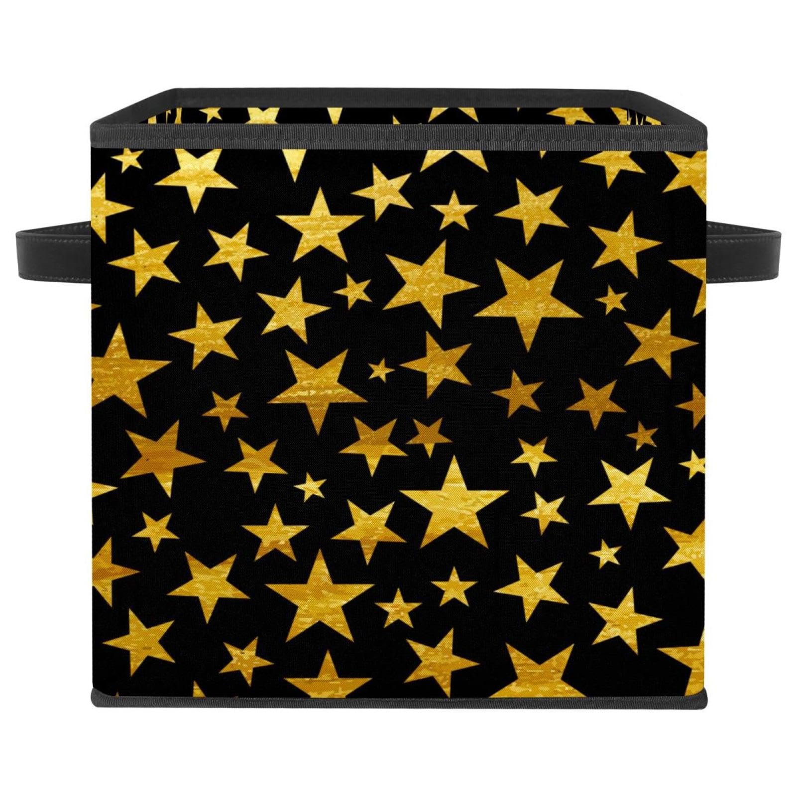 Cube de rangement pliable avec poignées pour vêtements et maison