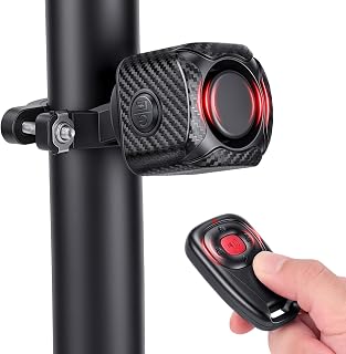 WSDCAM Two-Way Bike Alarm 120dB, USB-C Rechargeable with Remote | Anti-Theft Vibration Alarm System, 1148FT Wireless Range, IP65 Waterproof, Bike Alarm For Ebike Motorcycle Scooter