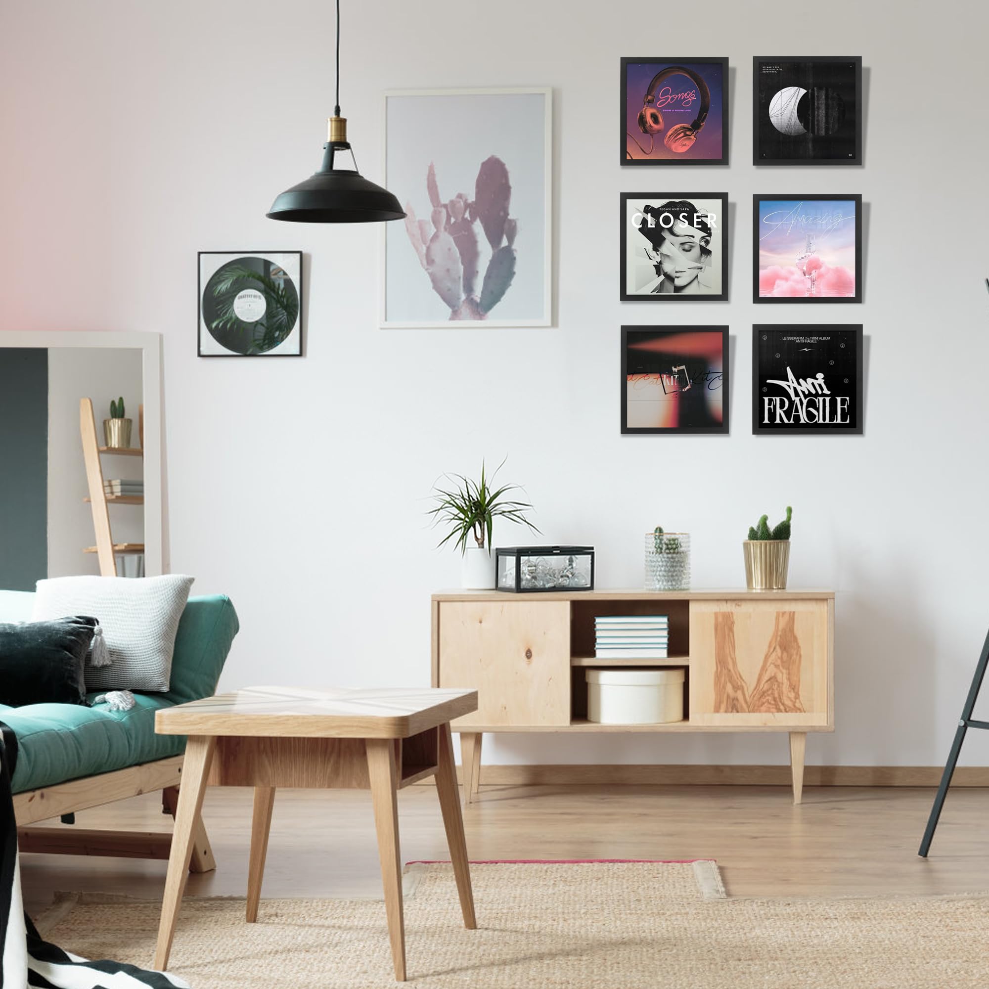 Fxojyvo Vinyl Record Frame voor de Muur Display Album Cover, Wit 12,5 x 12,5 Frame voor elke 12 Inch LP Record met Cover - 1 Pack/Wit Fxojyvo Vinyl Record Frame voor de Muur Display Album Cover, Wit 12,5 x 12,5 Frame voor elke 12 Inch LP Record met Cover - 1 Pack/Wit