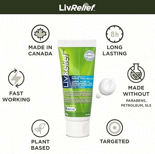 Miniatura 7 de LivRelief Alivio del dolor nervioso extra fuerte - 1.76 oz
