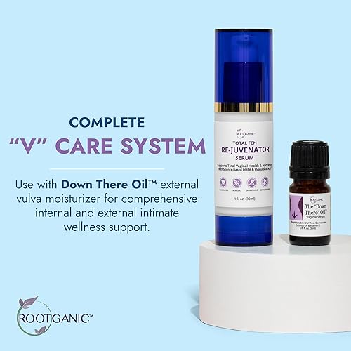 Miniatura 5 de Total Fem ReJuvenator Serum - Hidratante vaginal interno con DHEA y ácido hialurónico, soporte vaginal íntimo sin hormonas para menopausia, posparto
