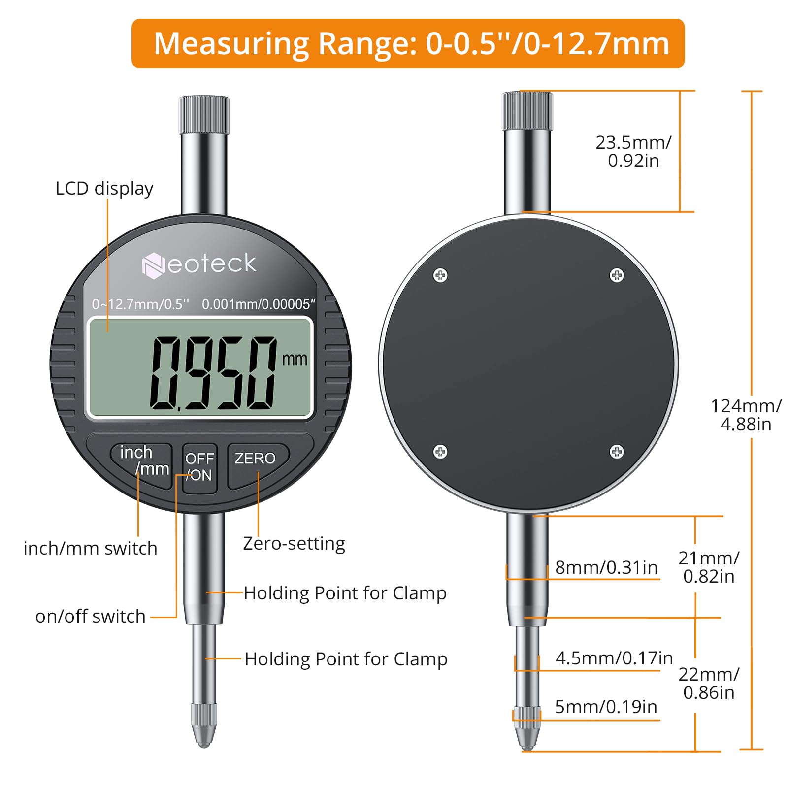Neoteck Digital Dial Indicator - Precision Measurement -6