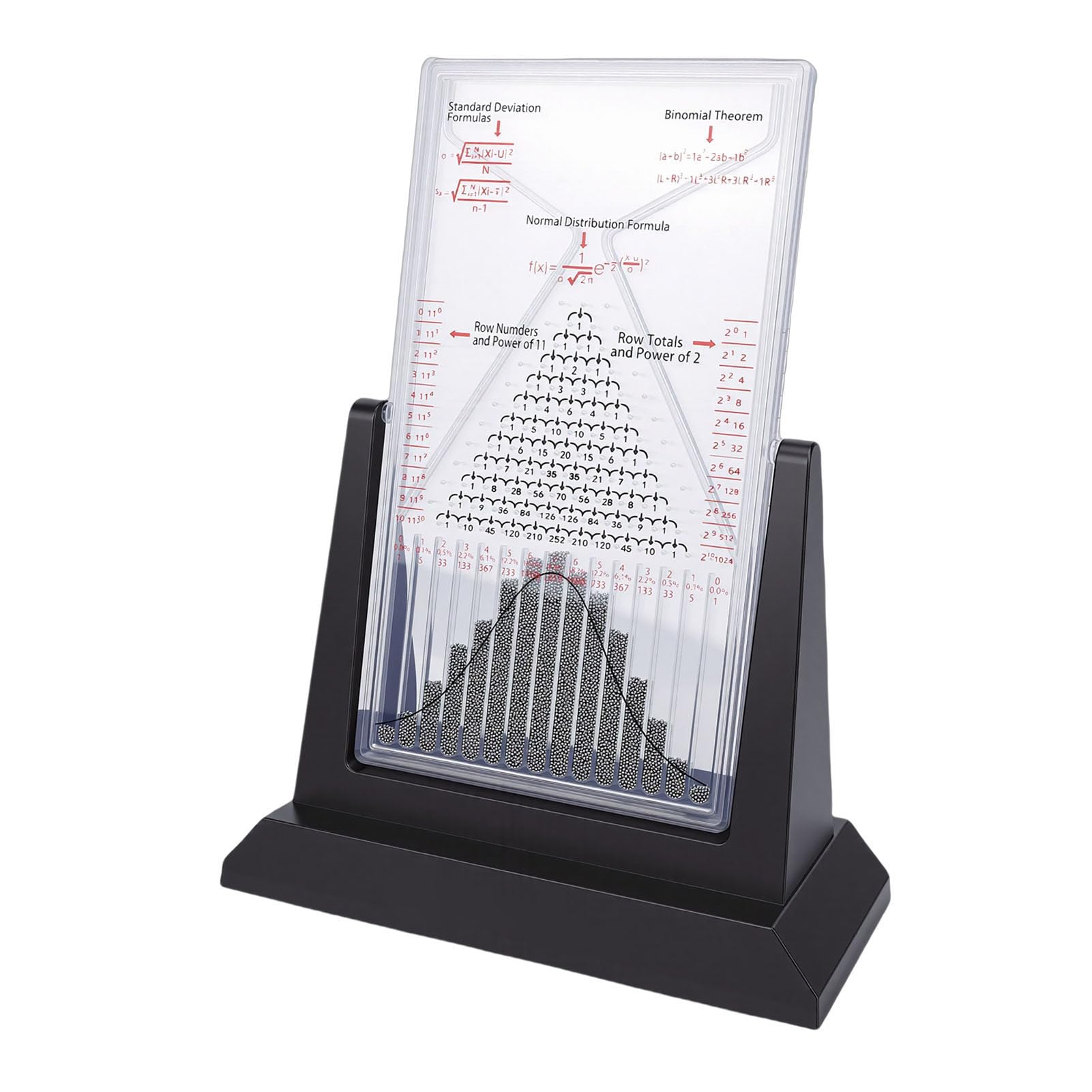 Giocattolo Educativo Modello di probabilità Galton Board per Studenti e Insegnanti Costruzione in Plastica 23x11x31 Cm