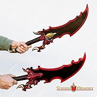 Vista 7 de 24 "Kasaka Knight Dagger Solo Foam Replica Anime Cosplay Prop Halloween Disfraz Rojo, Rojo