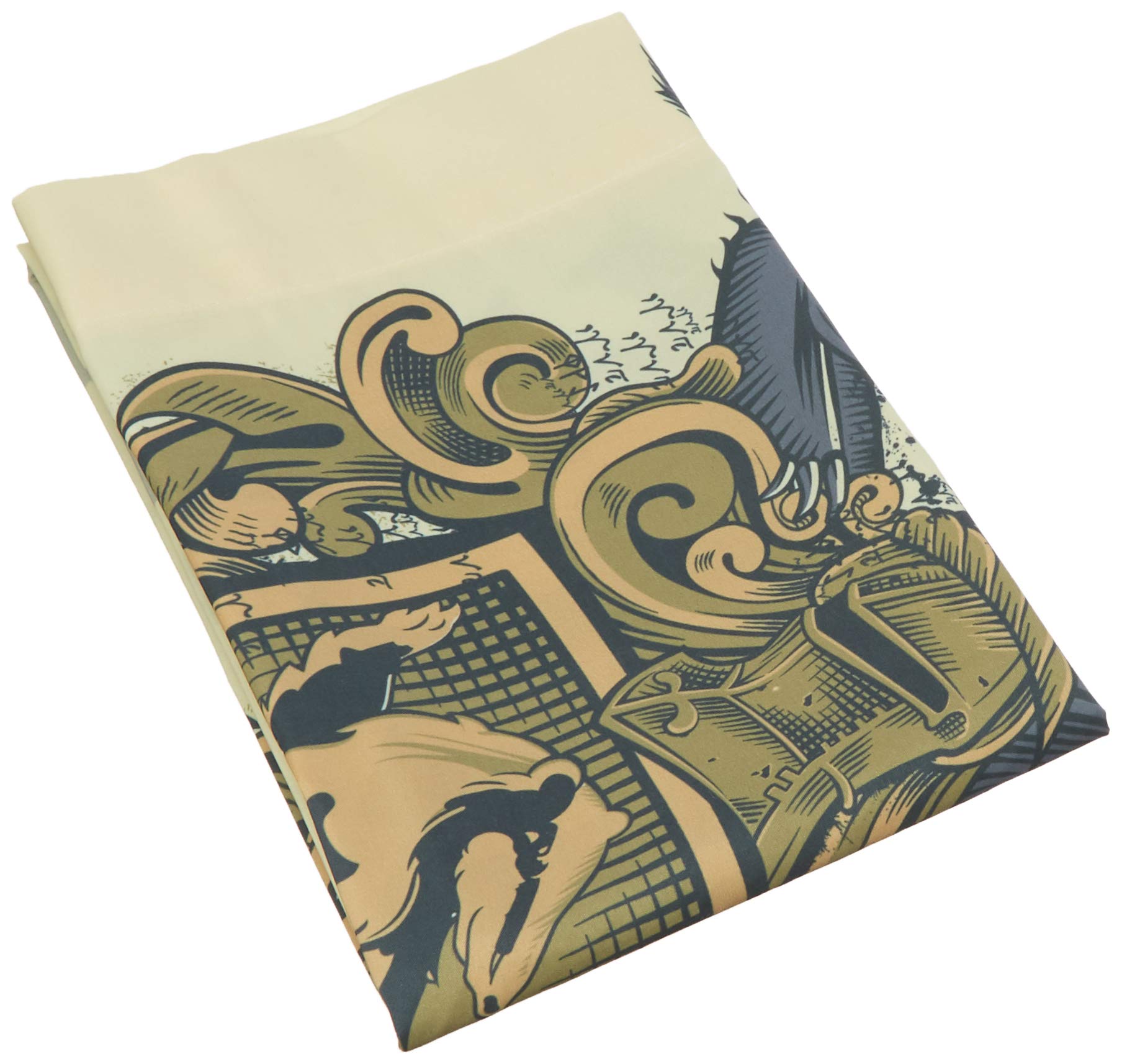 Jay Franco Harry Potter House of Hufflepuff Super Soft Double-Sided 1 Pack Pillowcase, Gold