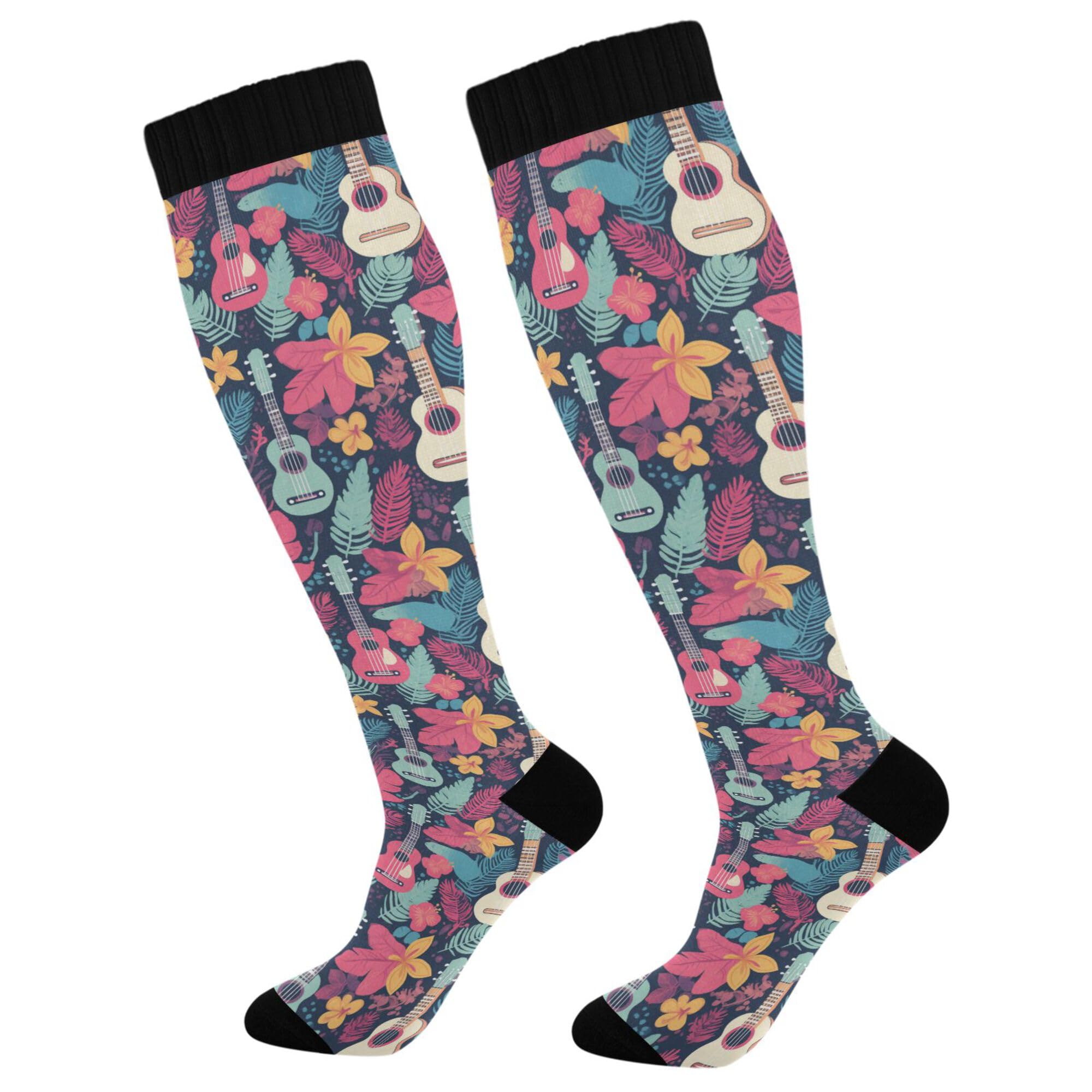 Compression Socks for Men and Women Knee High Socks Support for Athletic Sport Running Hiking Cycling Fitnes