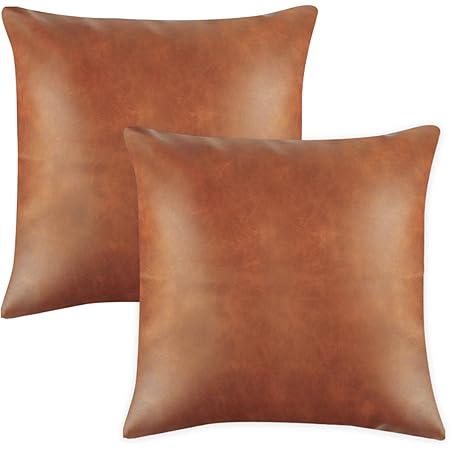 large leather pillows