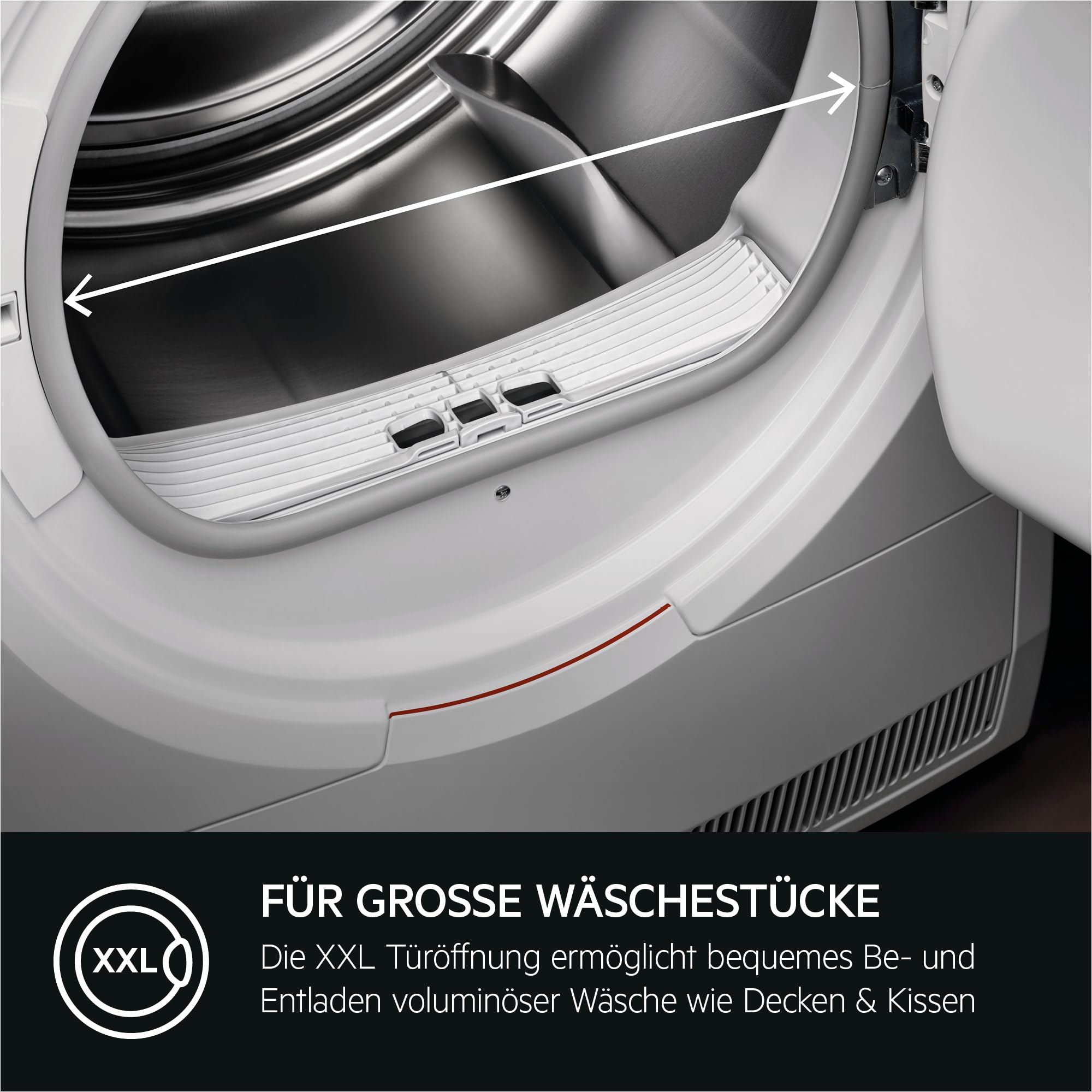 AEG Wärmepumpentrockner 8 kg Serie 7000 SensiDry Schontrommel Reversierautomatik Knitterschutz TR7T50580