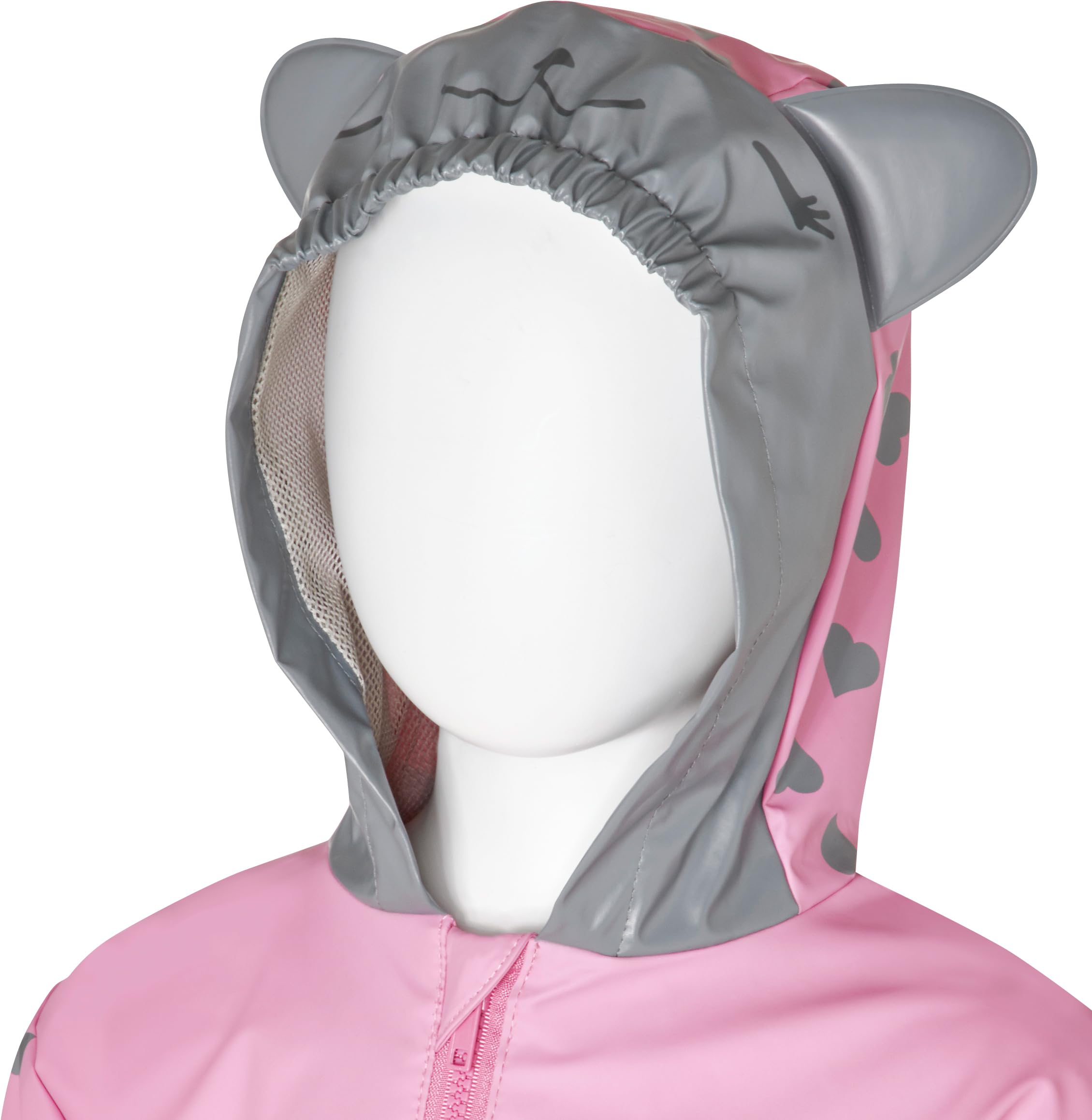 Playshoes Unisex dziecięca kurtka przeciwdeszczowa kot płaszcz przeciwdeszczowy różowy normalny