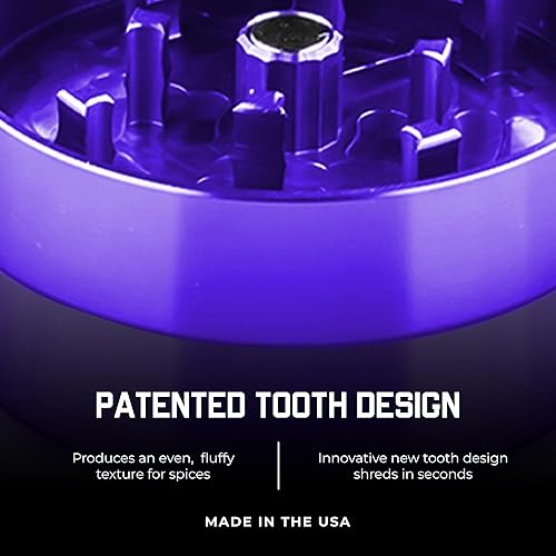 Miniatura 6 de Santa Cruz Shredder Molinillo de hierbas de metal con parte superior moleteada para un agarre más fuerte, 2 piezas, pequeño (Mini) de 1.7 pulgadas