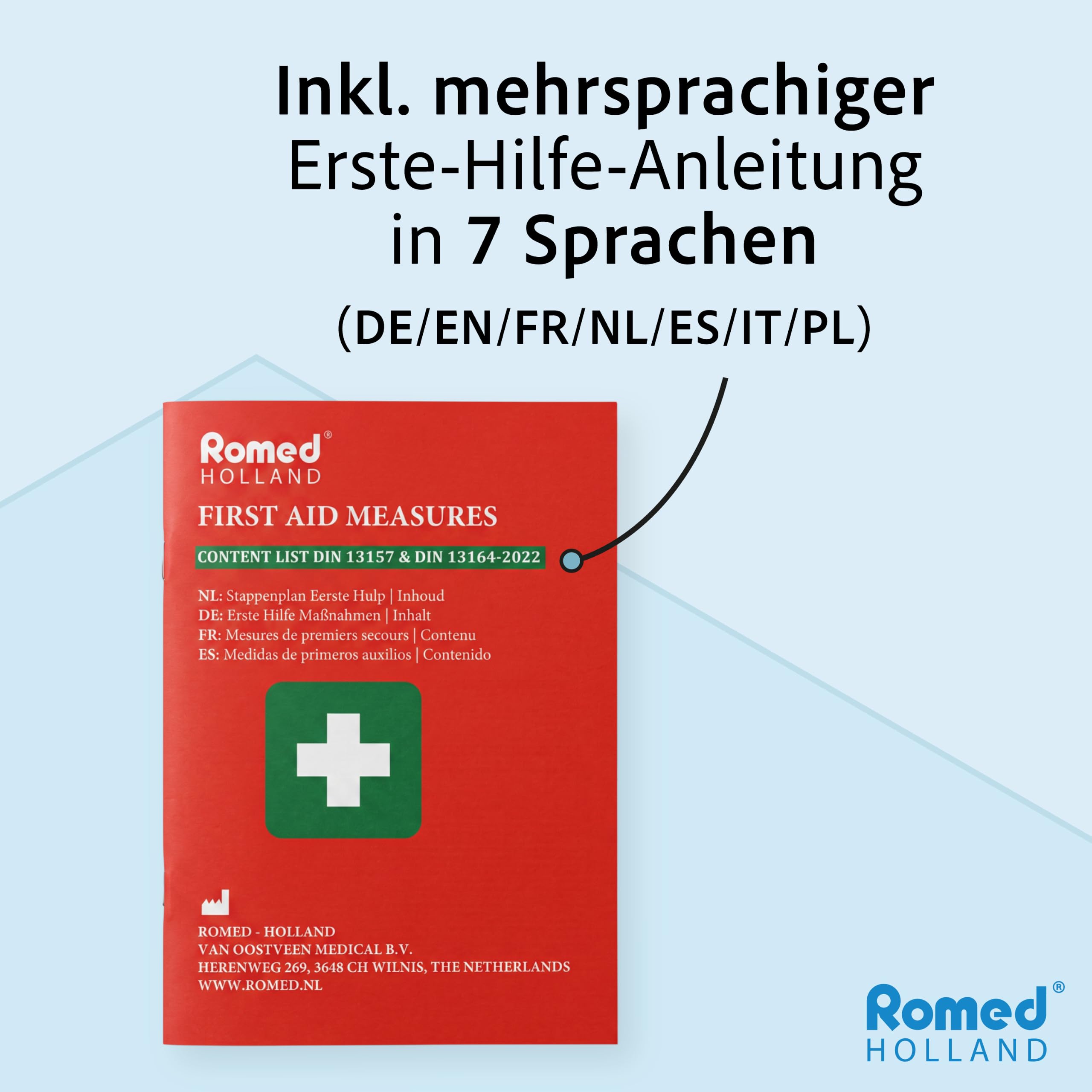 20x ROMED Erste Hilfe Nachfüllset DIN 13157 für Erste-Hilfe-Koffer