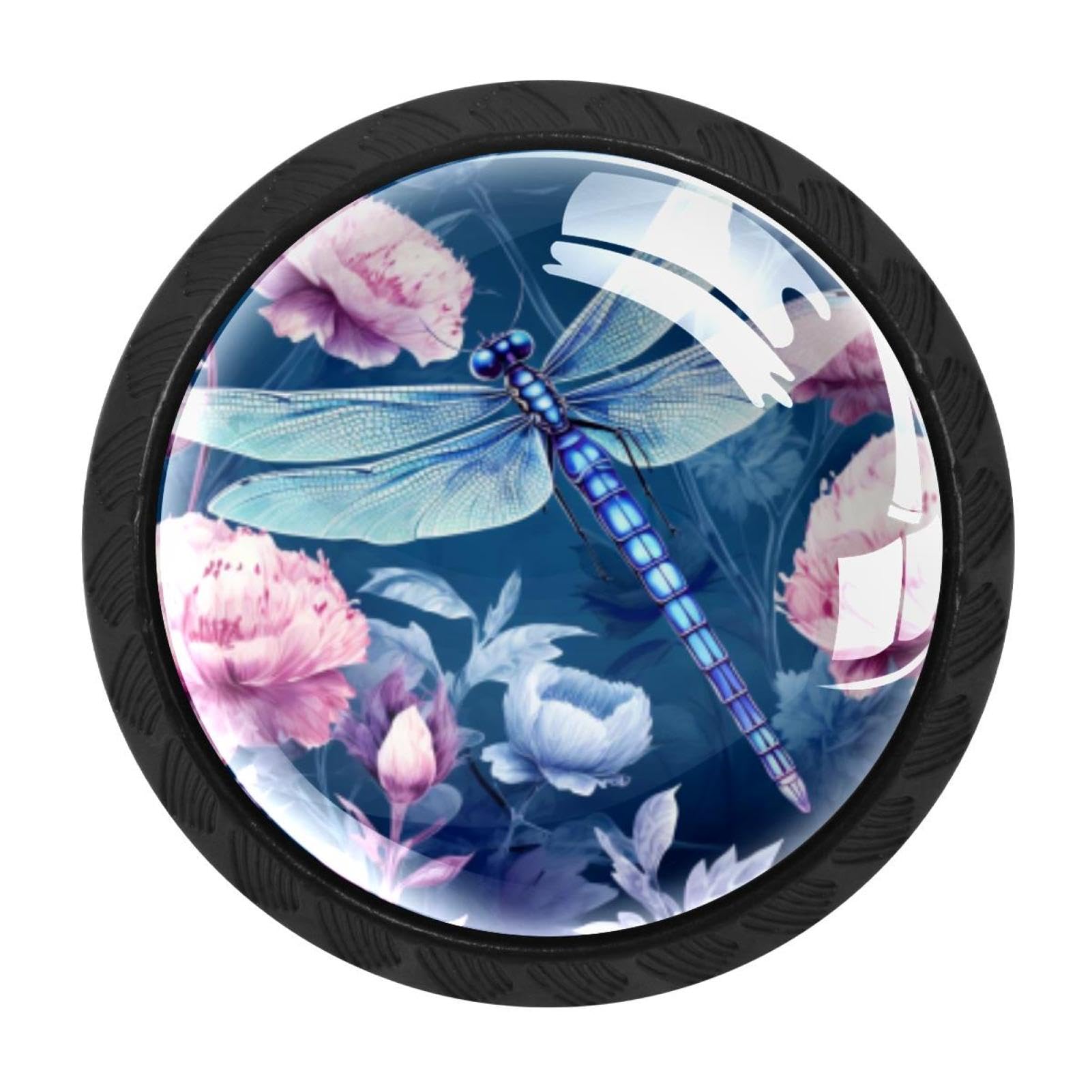 CHENZZZZ 4 Pack Dragonfly Kitchen Cabinet Knobs Drawer Knobs Door Dresser Handles for Personalized Gifts Great for Any Occasion