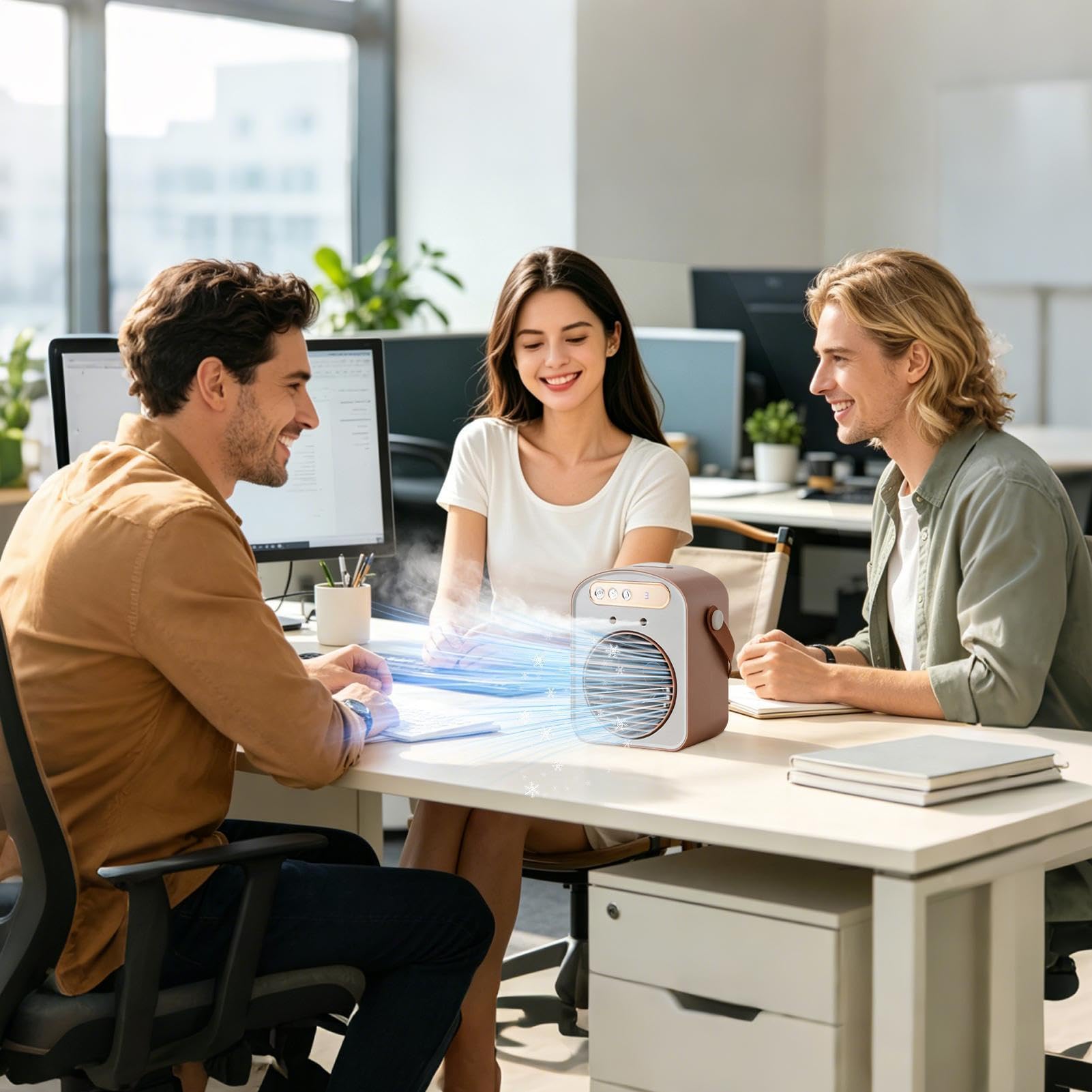 Ventilatore da scrivania per ufficio 3 Velocità Silenziosa Nebulizzazione