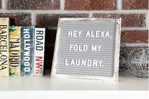 Miniatura 6 de Tablero de letras de fieltro con más de 690 letras precortadas, soporte y bandeja de clasificación