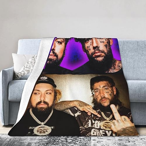 Suicide Band - Manta para sofá para niños, cálida manta gruesa de franela musical ultra suave y acogedora manta antibolitas para jardín de infantes,