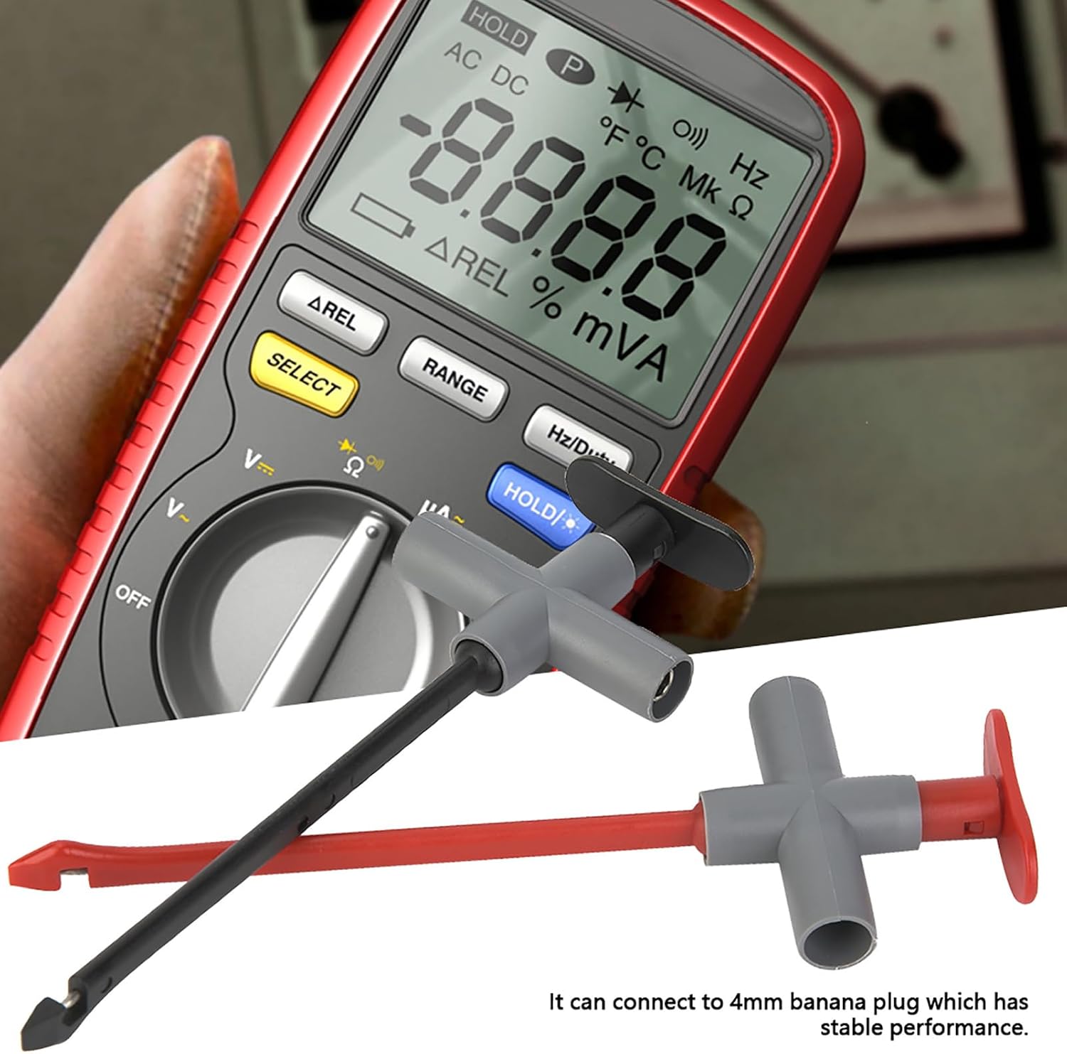 Puncture Probe Wire Piercing Test Clip 2PCS P5010 Automotive Test Cable Kit Auto Car Repairing Multimeter Testing Tool