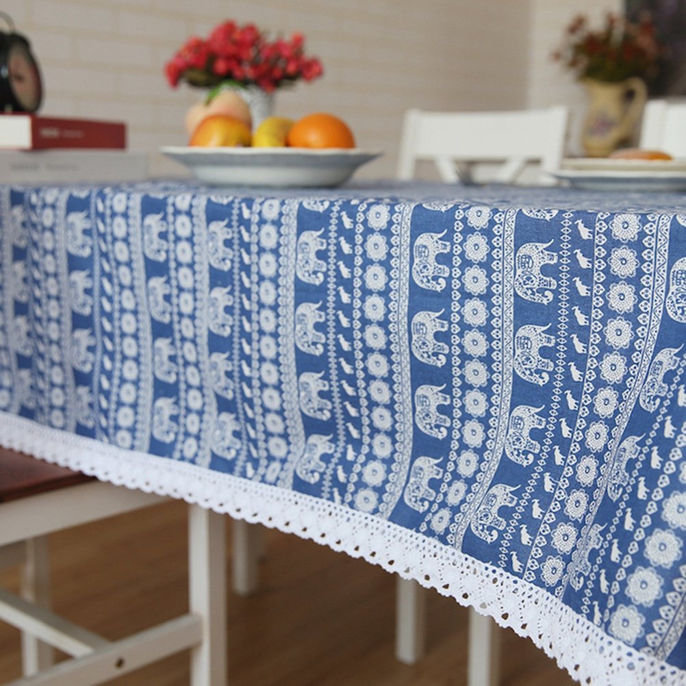 Amazon｜[Ziv-Nat] テーブルクロス アジア 民族風 和風 タイ 象柄