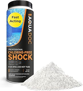Non-Chlorine Spa Shock for Hot tub - Chlorine Free Hot Tub Shock Treatment & Enhanced Shock to Assist Bromine & Chlorine Shock - Suitable Chlorine Free Shock Oxidizer - Spa Oxidizing Shock by AquaDoc