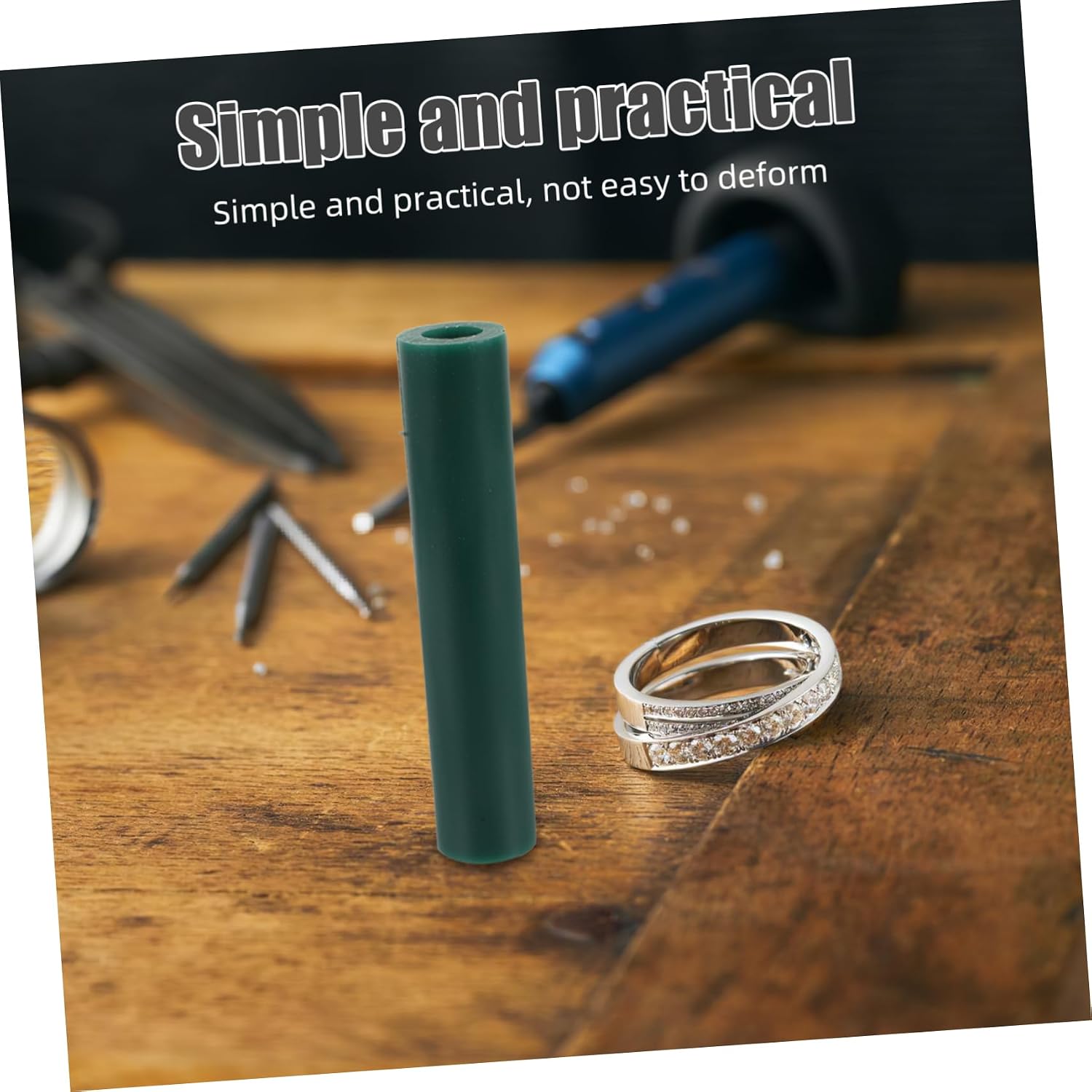 TEHAUX Wax Ring Carving Tube Mold for Jewelry Making Durable Wax Cylinder for Men Women Efficient Casting Tool for Intricate Ring Designs Smooth Finish for Comfortable Fitting