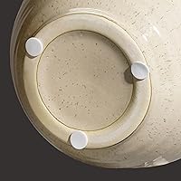 Vista 9 de Florero de cerámica beige y blanco de 6 pulgadas