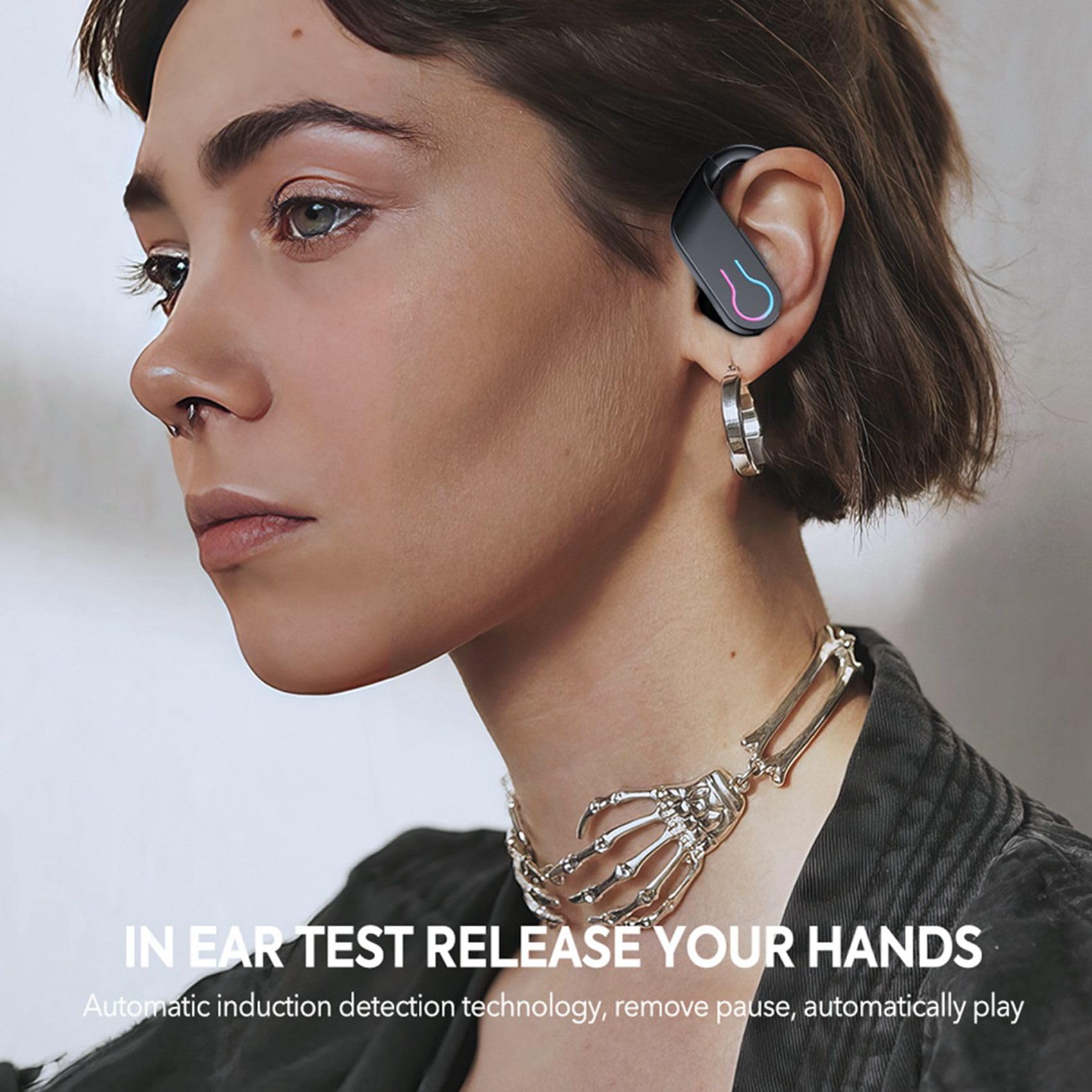 3X Q63 Auricolari Bluetooth 5.3 Cuffie Sportive Wireless in-Ear 200 Ore di Standby IPX7 Auricolari Stereo HiFi da Gioco Impermeabili