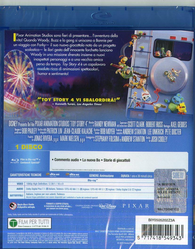 Toy Story 4 [Blu-Ray] (IMPORT) (No English version) image 2