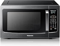 Vista 9 de TOSHIBA EM131A5C-SS Hornos microondas de sobremesa de 1.2 pies cúbicos con plato giratorio removible de 12.4" Sensor de humedad inteligente, 12