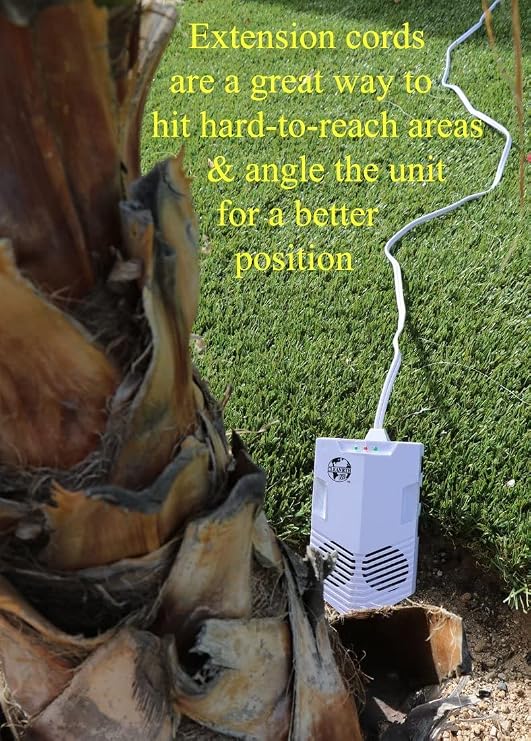 Bat Repellent for Attic, Outdoors & Indoors - Cleanrth CB006 Advanced Ultrasonic Bat Repelling System (2-Pack)