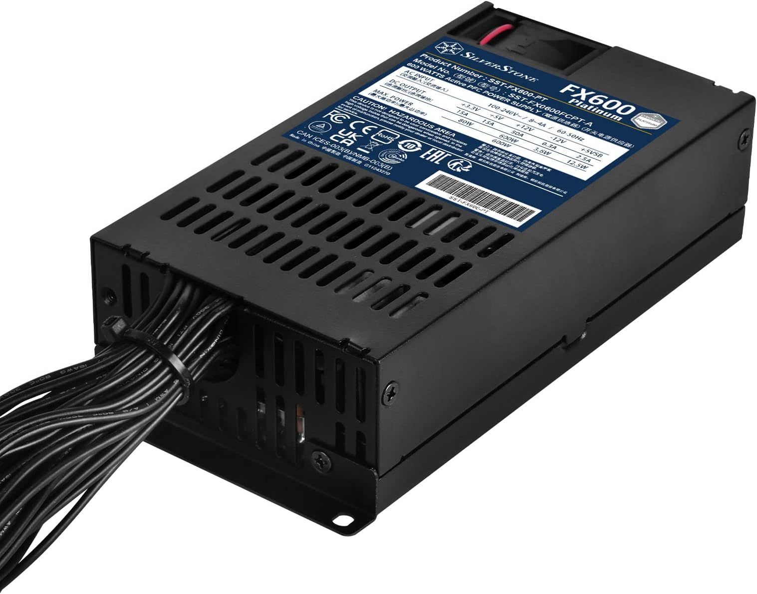 Silverstone FX600 - Cybenetics Platinum 600W Flex ATX power supply