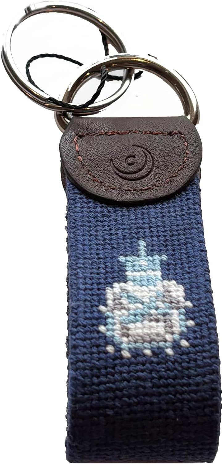 Charleston Belt Citadel Hand-stitched Needlepoint Key Fobs Genuine Leather Logo Spike Big Red Class Ring Officially Licensed