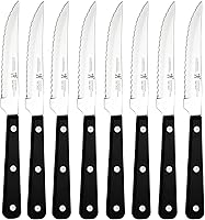 Henckels Razor-Sharp 8-Piece Serrated Steak Knives Set - German Engineered, Lifetime Sharpness, Dishwasher Safe