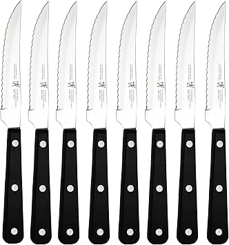 HENCKELS Razor-Sharp Steak Knife Set of 8, German Engineered Informed by 100+ Years of Mastery