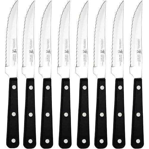 HENCKELS Razor-Sharp Steak Knife Set of 8, German Engineered Informed by 100+ Years of Mastery
