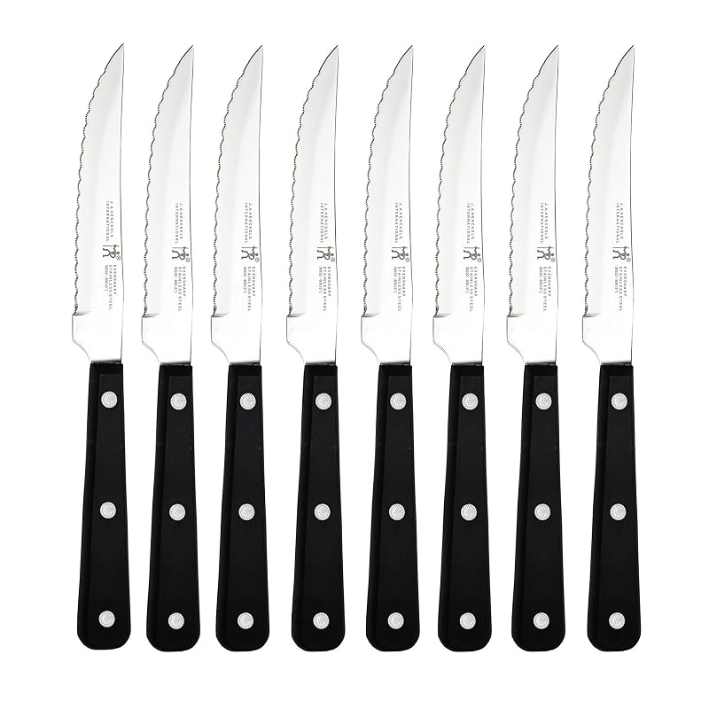 HENCKELS Razor-Sharp Steak Knives Set of 8, German Engineered