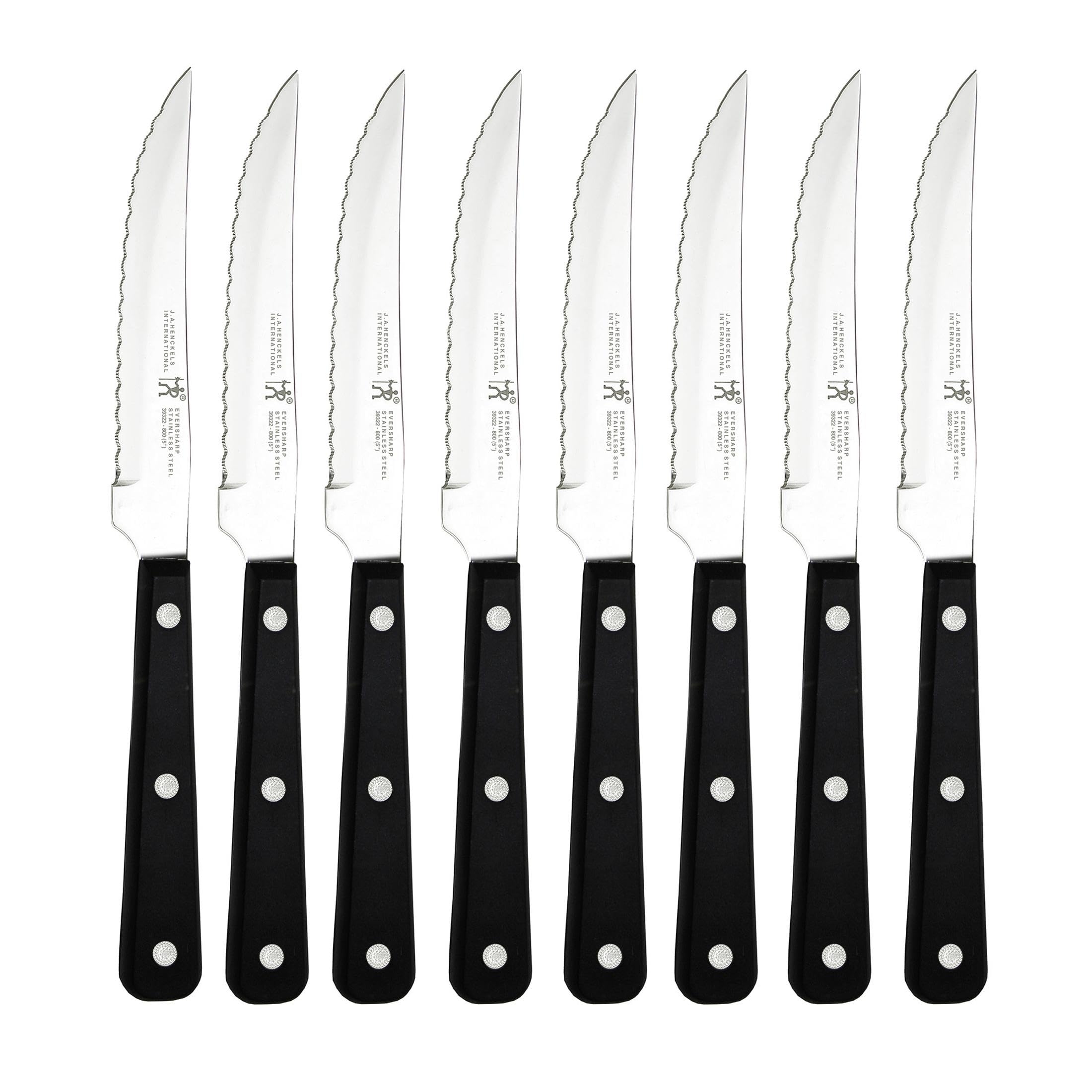 HENCKELS Razor-Sharp Steak Knife Set of 8, German Engineered Informed by 100+ Years of Mastery